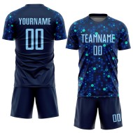 Custom Soccer Blue-Royal Jersey Light Sublimation Uniform Navy