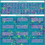Purple-Neon Uniform Soccer Green Jersey Abstract Fragment Teal Sublimation Art Custom Purple-Neon Uniform Soccer Green Jersey Abstract Fragment Teal Sublimation Art Custom