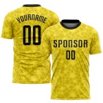 Gold Jersey Soccer Sublimation Black Uniform Custom Gold Jersey Soccer Sublimation Black Uniform Custom