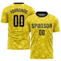 Gold Jersey Soccer Sublimation Black Uniform Custom