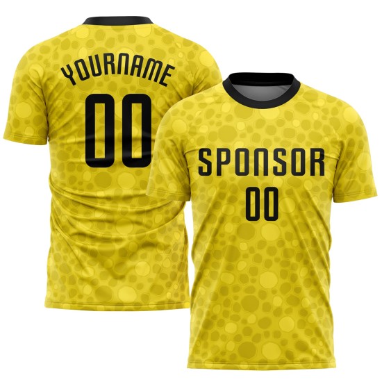 Gold Jersey Soccer Sublimation Black Uniform Custom Gold Jersey Soccer Sublimation Black Uniform Custom