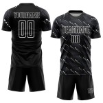 Jersey Custom Uniform Sublimation Black White Soccer Jersey Custom Uniform Sublimation Black White Soccer