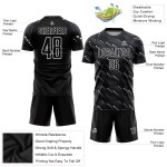 Jersey Custom Uniform Sublimation Black White Soccer Jersey Custom Uniform Sublimation Black White Soccer