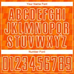 Sublimation Orange Soccer Jersey Custom Bay Orange-White Line Uniform Sublimation Orange Soccer Jersey Custom Bay Orange-White Line Uniform