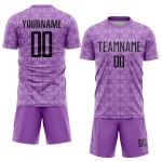 Purple Jersey Sublimation Shapes Soccer Custom Black-Light Medium Purple Geometric Uniform Purple Jersey Sublimation Shapes Soccer Custom Black-Light Medium Purple Geometric Uniform