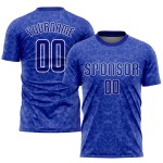 Royal-White Custom Soccer Uniform Royal Jersey Sublimation Royal-White Custom Soccer Uniform Royal Jersey Sublimation