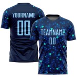 Custom Soccer Blue-Royal Jersey Light Sublimation Uniform Navy Custom Soccer Blue-Royal Jersey Light Sublimation Uniform Navy