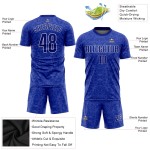 Royal-White Custom Soccer Uniform Royal Jersey Sublimation Royal-White Custom Soccer Uniform Royal Jersey Sublimation