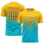 Gold-Purple Soccer Blue Jersey Lakes Custom Sublimation Uniform Gold-Purple Soccer Blue Jersey Lakes Custom Sublimation Uniform