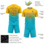 Gold-Purple Soccer Blue Jersey Lakes Custom Sublimation Uniform Gold-Purple Soccer Blue Jersey Lakes Custom Sublimation Uniform