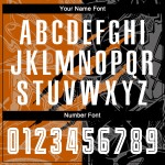 Graffiti Pattern Soccer Uniform Scratch Black-Texas Orange Jersey Sublimation Custom Graffiti Pattern Soccer Uniform Scratch Black-Texas Orange Jersey Sublimation Custom
