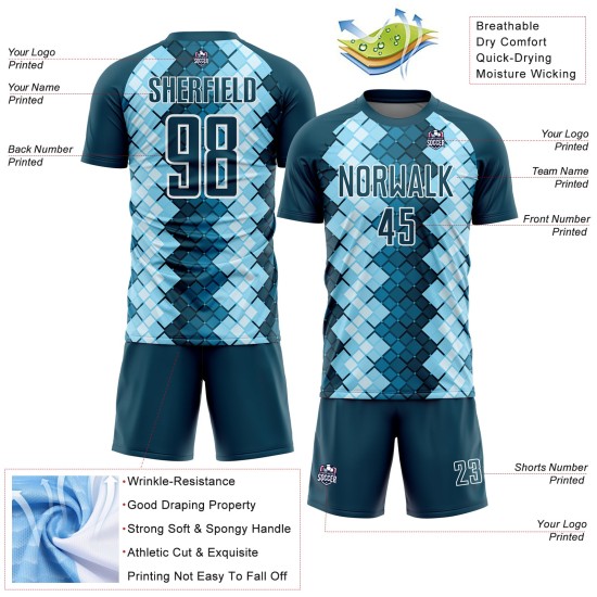 Geometric White US Jersey Navy Blue Uniform Custom Sublimation Shapes Soccer Geometric White US Jersey Navy Blue Uniform Custom Sublimation Shapes Soccer