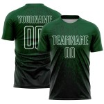 Sublimation Soccer Fragment Abstract Custom Art Uniform Green Black-White Jersey Sublimation Soccer Fragment Abstract Custom Art Uniform Green Black-White Jersey