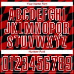 Sublimation Print Custom Red-White Black Uniform Jersey Soccer Rhombus Sublimation Print Custom Red-White Black Uniform Jersey Soccer Rhombus