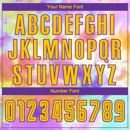 Jersey Dye Tie Custom Sublimation Soccer Uniform Gold-Purple Jersey Dye Tie Custom Sublimation Soccer Uniform Gold-Purple