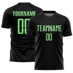 Pea Custom Sublimation Jersey Uniform Soccer Green Black Pea Custom Sublimation Jersey Uniform Soccer Green Black