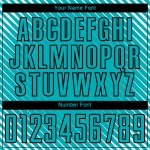 Soccer Lines Custom Diagonal Uniform Aqua Black Sublimation Jersey Soccer Lines Custom Diagonal Uniform Aqua Black Sublimation Jersey