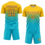 Gold-Purple Soccer Blue Jersey Lakes Custom Sublimation Uniform Gold-Purple Soccer Blue Jersey Lakes Custom Sublimation Uniform