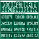 Custom Jersey White Soccer Green Geometric Shapes Sublimation Uniform Kelly Custom Jersey White Soccer Green Geometric Shapes Sublimation Uniform Kelly