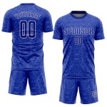 Royal-White Custom Soccer Uniform Royal Jersey Sublimation Royal-White Custom Soccer Uniform Royal Jersey Sublimation