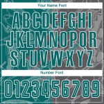 Jersey Scratch Sublimation Graffiti Uniform Gray Soccer Pattern Teal-Steel Custom Jersey Scratch Sublimation Graffiti Uniform Gray Soccer Pattern Teal-Steel Custom