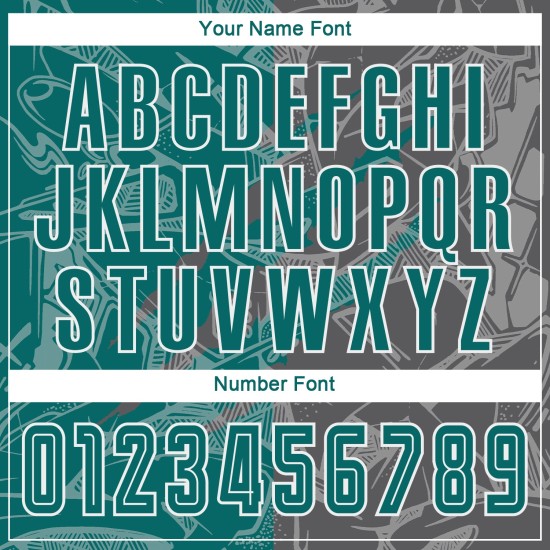 Jersey Scratch Sublimation Graffiti Uniform Gray Soccer Pattern Teal-Steel Custom Jersey Scratch Sublimation Graffiti Uniform Gray Soccer Pattern Teal-Steel Custom