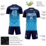 Jersey Sublimation Uniform Navy Sky Blue-White Soccer Custom Jersey Sublimation Uniform Navy Sky Blue-White Soccer Custom