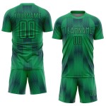 Uniform Black Jersey Green Kelly Shapes Soccer Sublimation Geometric Custom Uniform Black Jersey Green Kelly Shapes Soccer Sublimation Geometric Custom