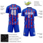 Soccer Jersey Sublimation Home White-Red Royal Custom Uniform Soccer Jersey Sublimation Home White-Red Royal Custom Uniform