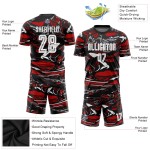 Uniform Sublimation White-Red Soccer Custom Jersey Figure Uniform Sublimation White-Red Soccer Custom Jersey Figure