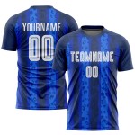 Sublimation White-Royal Soccer Navy Uniform Custom Away Jersey Sublimation White-Royal Soccer Navy Uniform Custom Away Jersey
