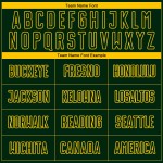 Soccer Sublimation Green Custom Fade Fashion Yellow Pinstripe Jersey Uniform Soccer Sublimation Green Custom Fade Fashion Yellow Pinstripe Jersey Uniform