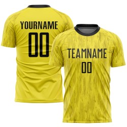 Soccer Jersey Custom Sublimation Gold Black Uniform