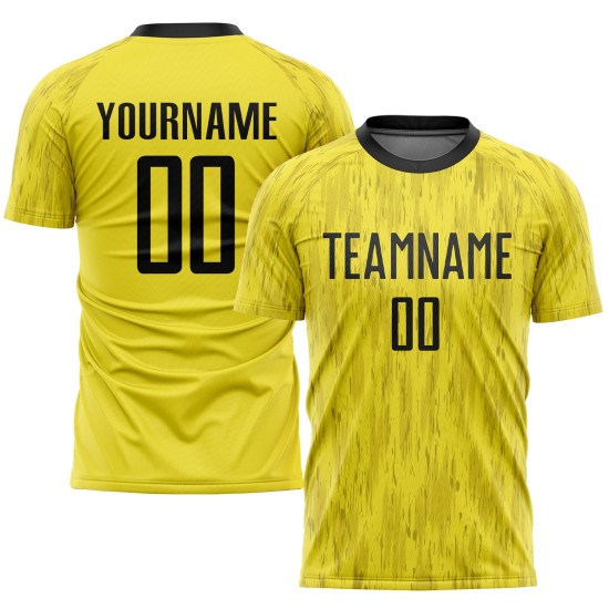 Soccer Jersey Custom Sublimation Gold Black Uniform Soccer Jersey Custom Sublimation Gold Black Uniform