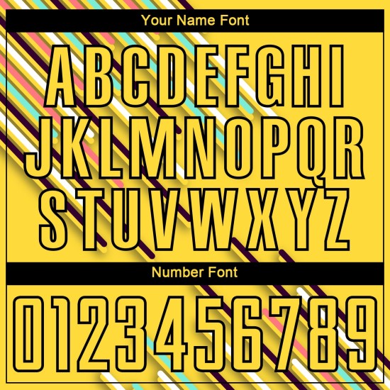 Yellow Custom Black Soccer Lines Jersey Uniform Sublimation Yellow Custom Black Soccer Lines Jersey Uniform Sublimation