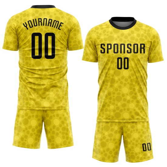 Gold Jersey Soccer Sublimation Black Uniform Custom Gold Jersey Soccer Sublimation Black Uniform Custom