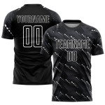 Jersey Custom Uniform Sublimation Black White Soccer Jersey Custom Uniform Sublimation Black White Soccer
