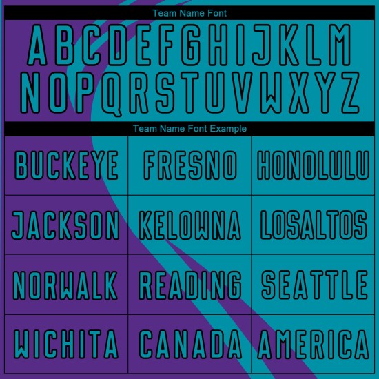 Lines Soccer Custom Teal-Black Curve Uniform Jersey Sublimation Purple Lines Soccer Custom Teal-Black Curve Uniform Jersey Sublimation Purple