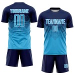 Jersey Sublimation Uniform Navy Sky Blue-White Soccer Custom Jersey Sublimation Uniform Navy Sky Blue-White Soccer Custom