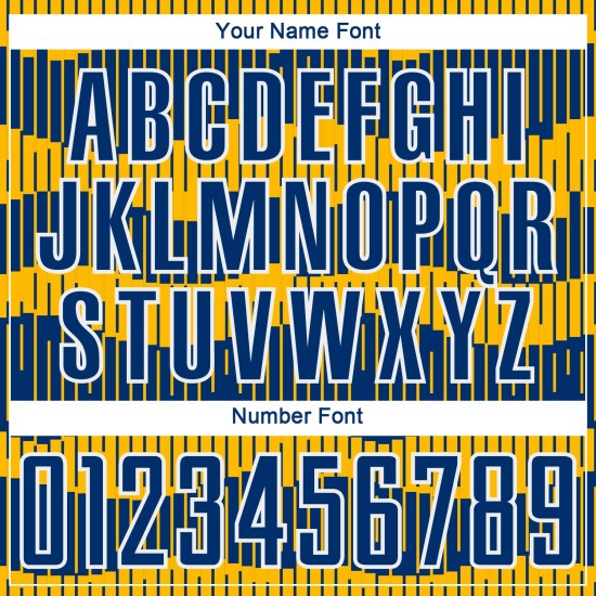 Jersey Uniform Custom Royal Gold-White Soccer Pinstripe Sublimation Jersey Uniform Custom Royal Gold-White Soccer Pinstripe Sublimation