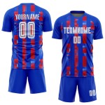 Soccer Jersey Sublimation Home White-Red Royal Custom Uniform Soccer Jersey Sublimation Home White-Red Royal Custom Uniform