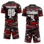 Uniform Sublimation White-Red Soccer Custom Jersey Figure Uniform Sublimation White-Red Soccer Custom Jersey Figure