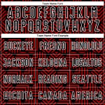 Soccer Black Red-White Sublimation Abstract Geometric Uniform Custom Jersey Shapes Soccer Black Red-White Sublimation Abstract Geometric Uniform Custom Jersey Shapes